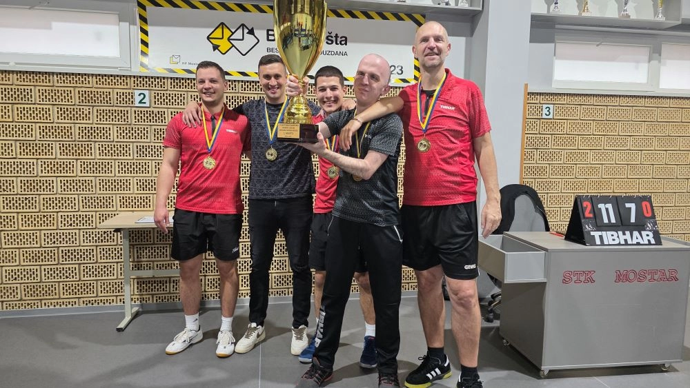 Grad na Neretvi je i grad stolnog tenisa. Mostar 12. put šampion BiH